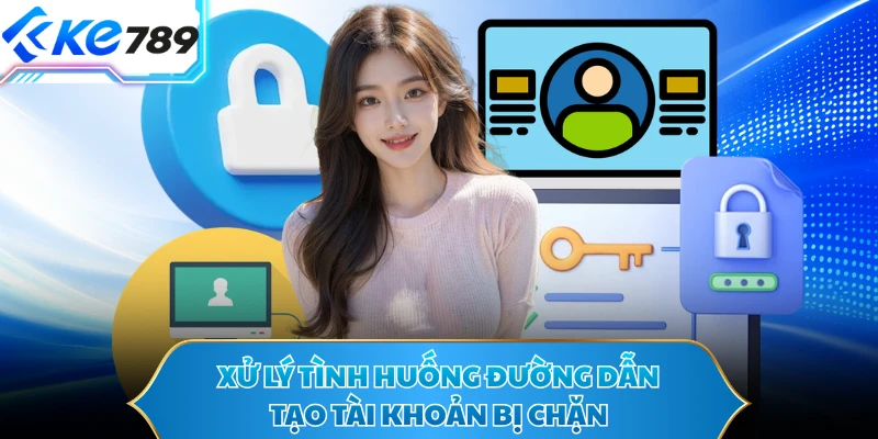 Xử lý tình huống đường dẫn tạo tài khoản bị chặn
